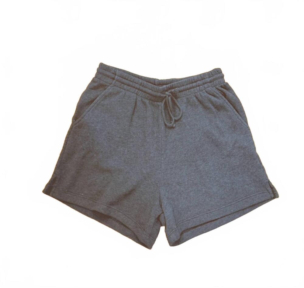 NEW DONNI. women's fleece shorts in grey
